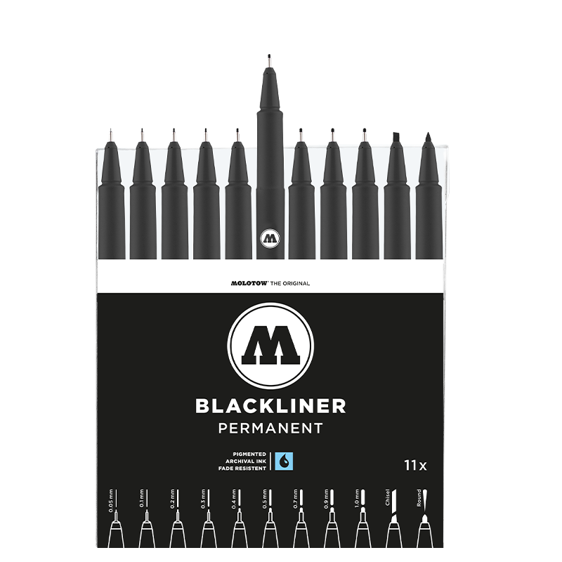 Molotow 200485 Blackliner Complete Set