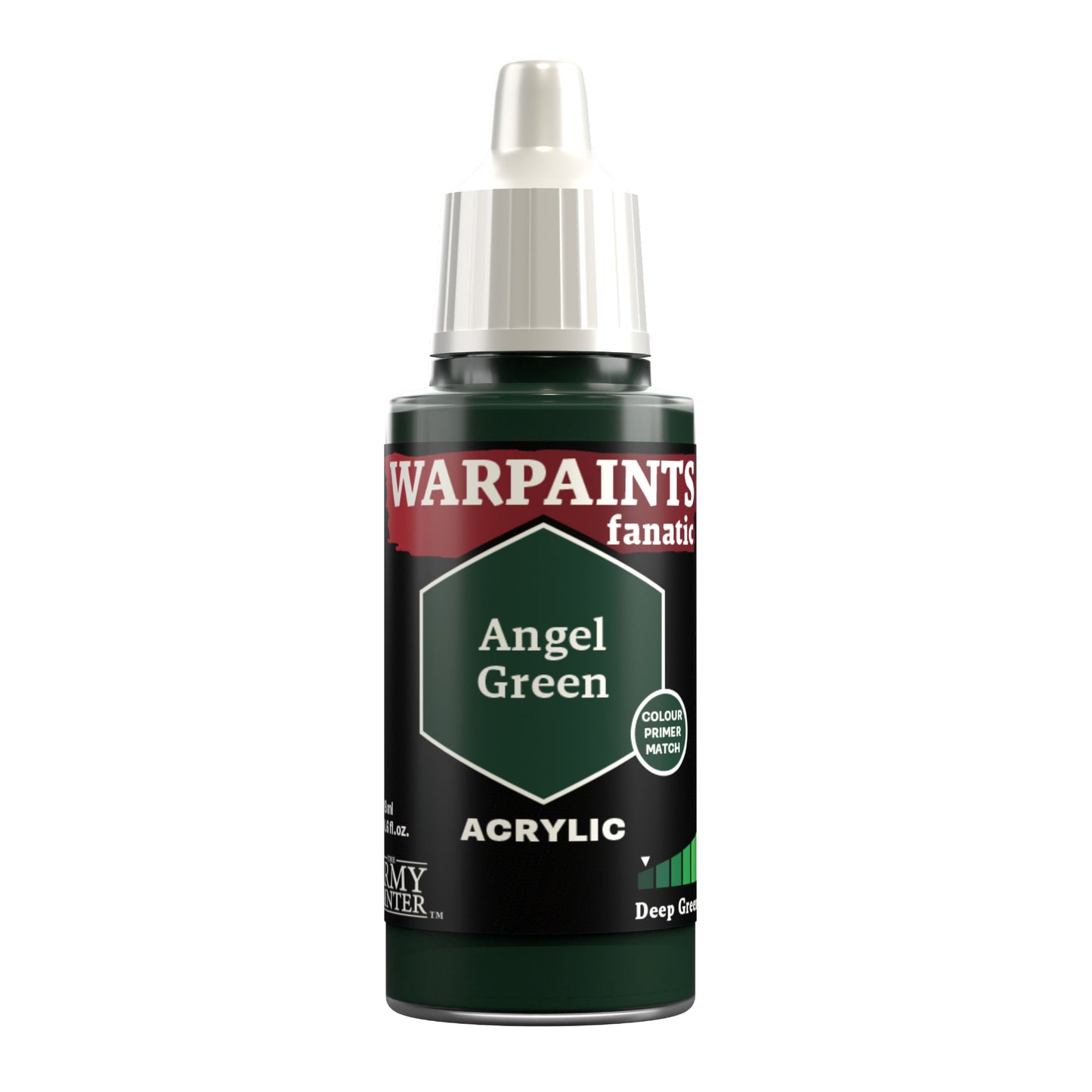 Army Painter WP3049 Warpaints Fanatic Acrylic Hobby Paint (Angel Green) (18ml)