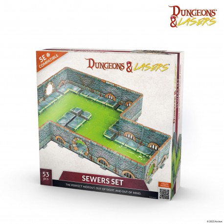 Archon Studio DNL0044 Dungeons and Lasers: Sewers Set (Starter Set)