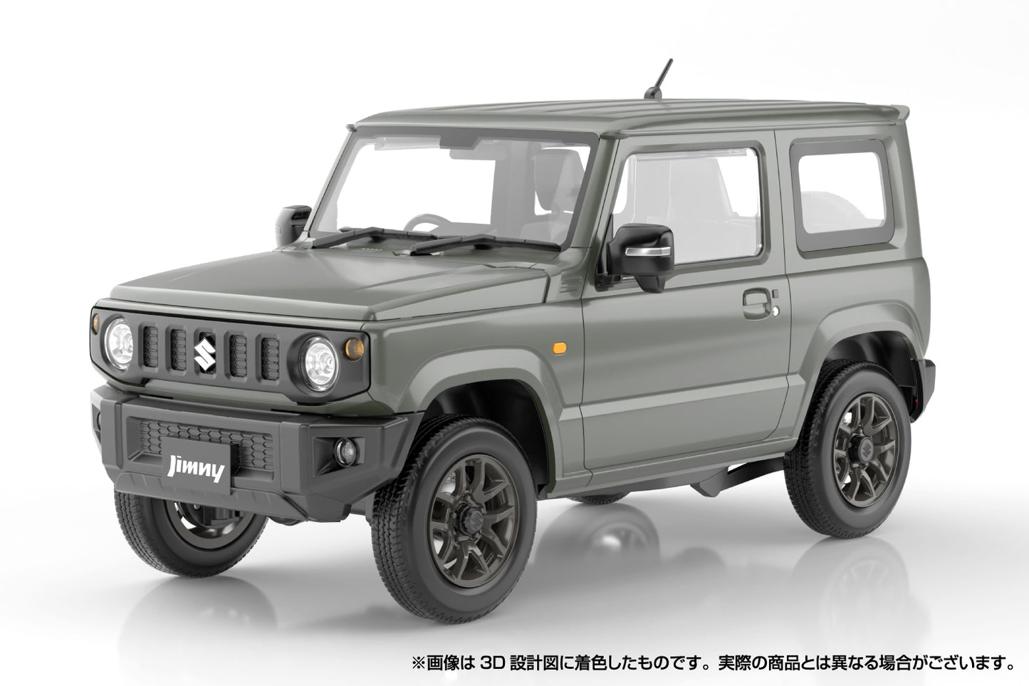 Aoshima 06595 1/24 Snap Car #03-JG JB64 Jimny 2018 Jungle Green