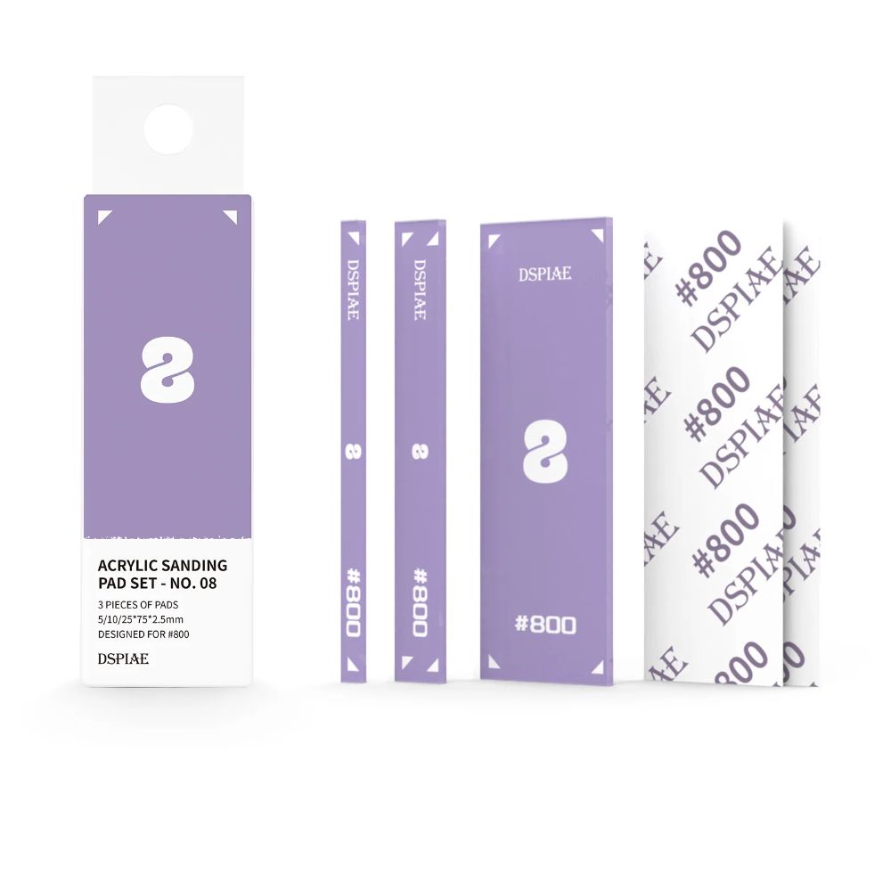 Dspiae PT-SP08 Acrylic Sanding Pad Set (Purple, 800 Grit)