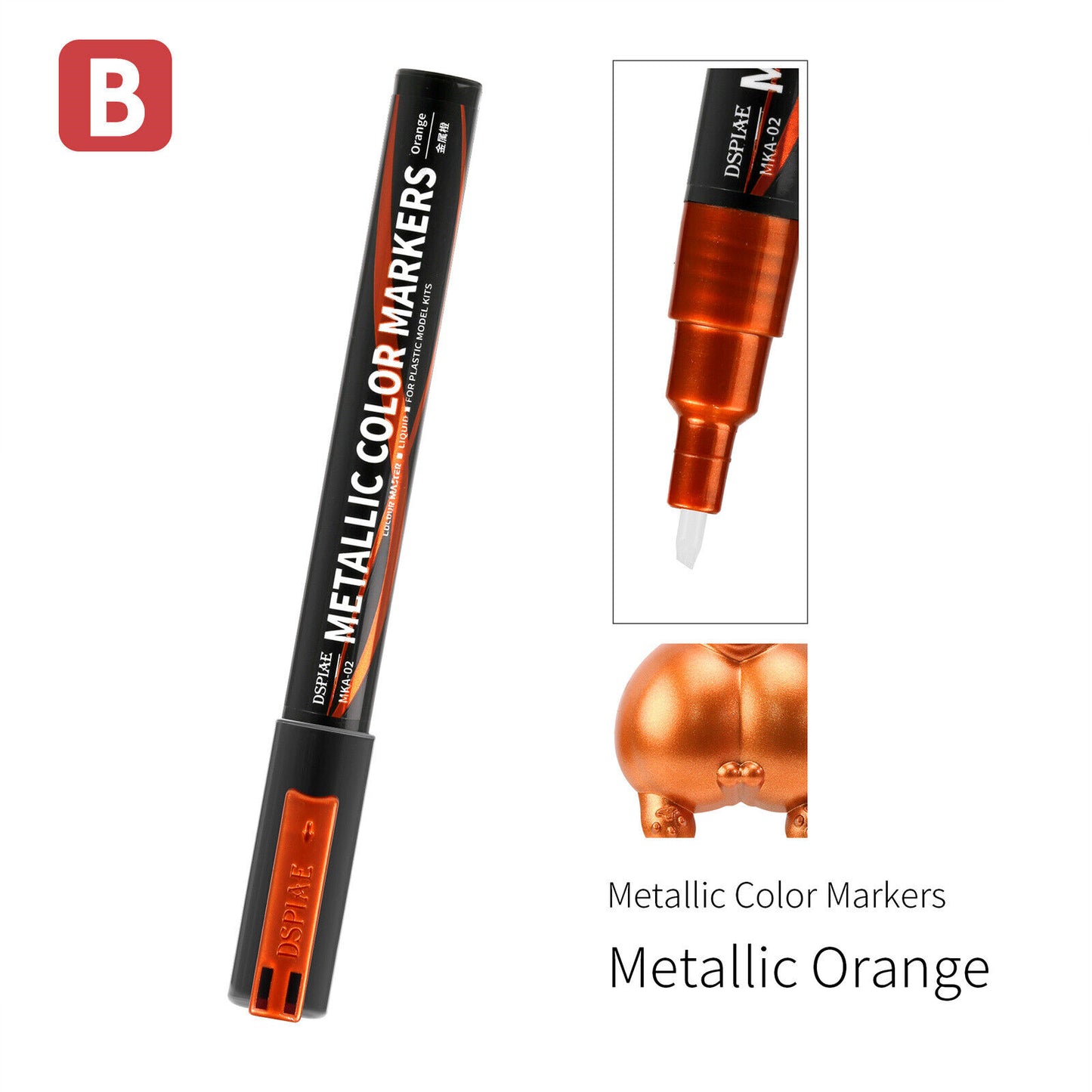 Dspiae MKA-02 Super Metallic Color Paint Marker (Metallic Orange)