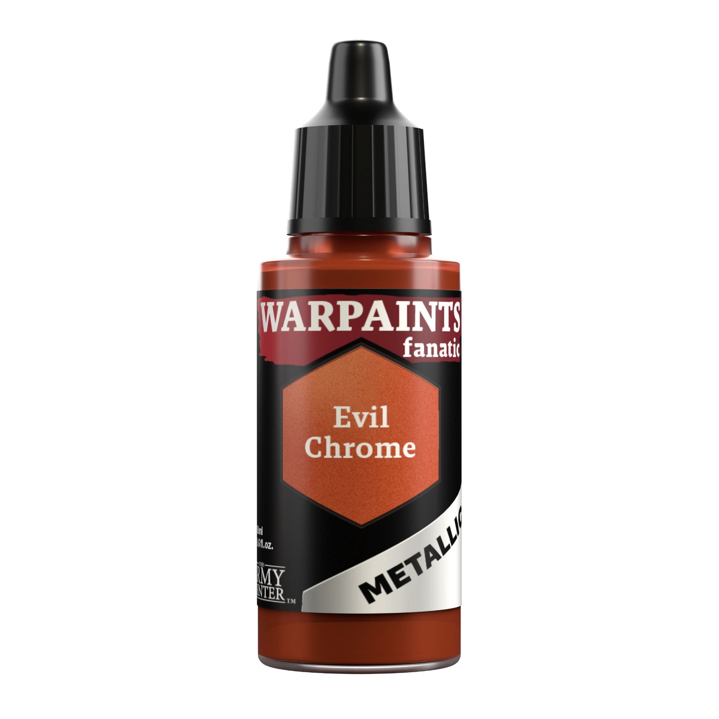 Army Painter WP3185 Warpaints Fanatic Metallic Acrylic Hobby Paint (Evil Chrome)