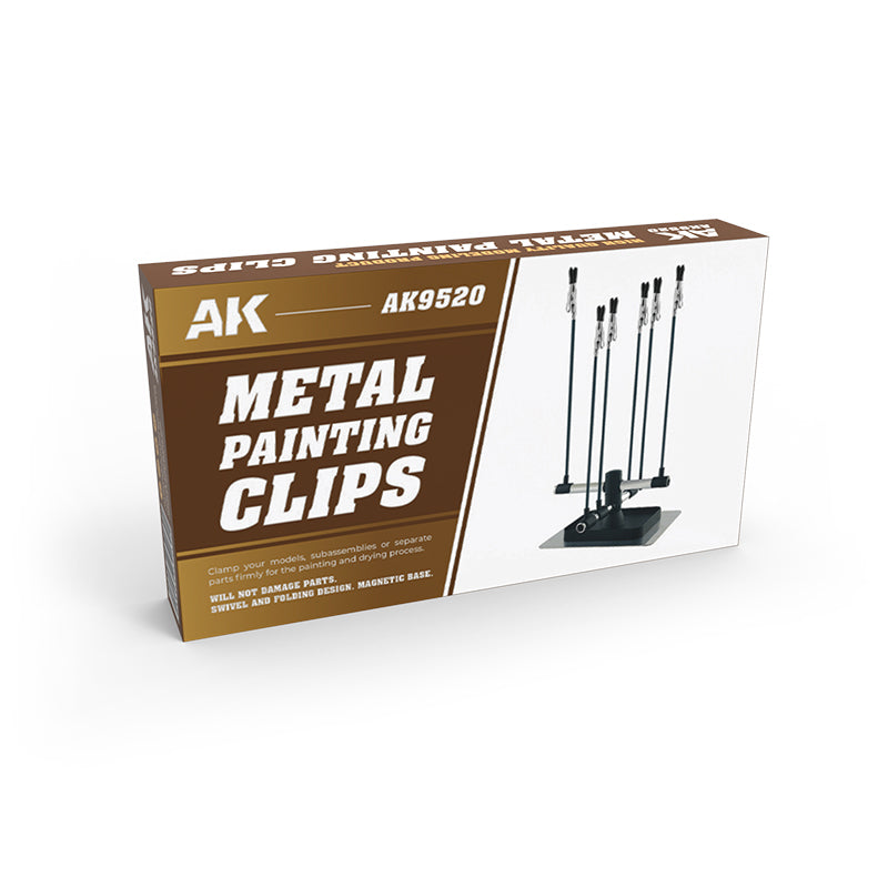 AK Interactive 9520 Metal Painting Clips (with magnetic base)