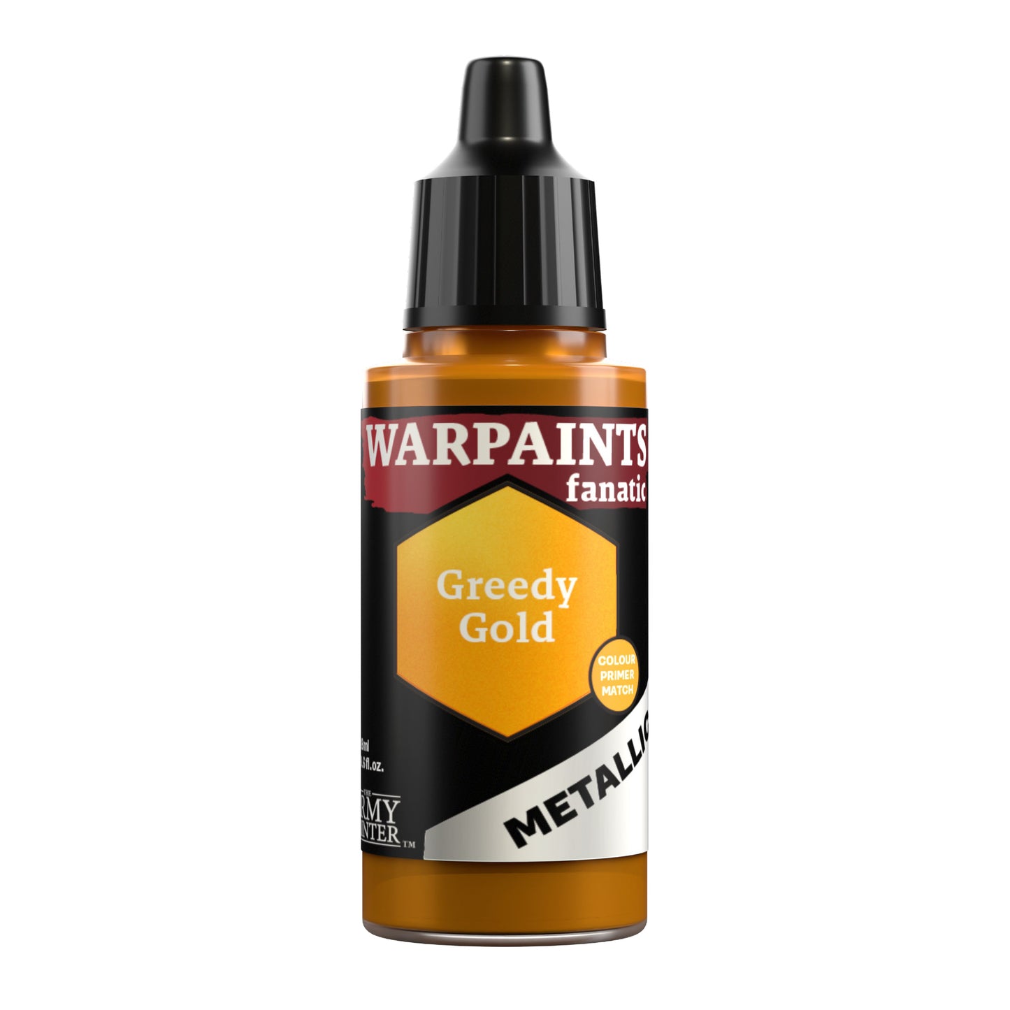 Army Painter WP3188 Warpaints Fanatic Metallic Acrylic Hobby Paint (Greedy Gold)