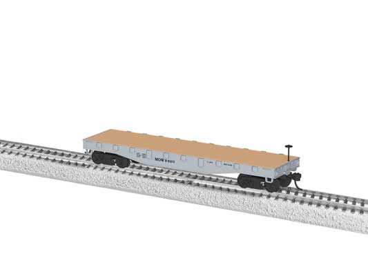 Lionel 2354230 40' Flatcar - Ready to Run -- Maintenance-of-Way #9420 (gray) HO Gauge
