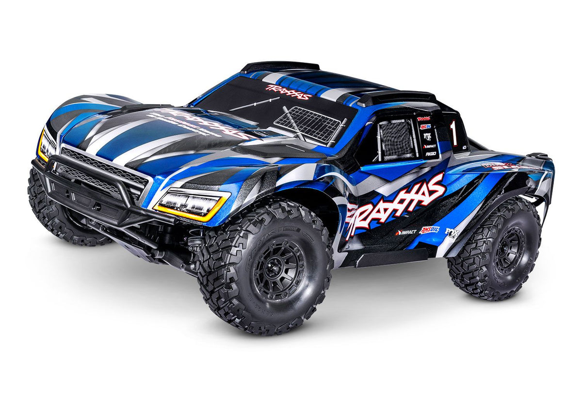 Traxxas 102076-4-BLUE Maxx Slash 4WD 6s brushless short course truck.