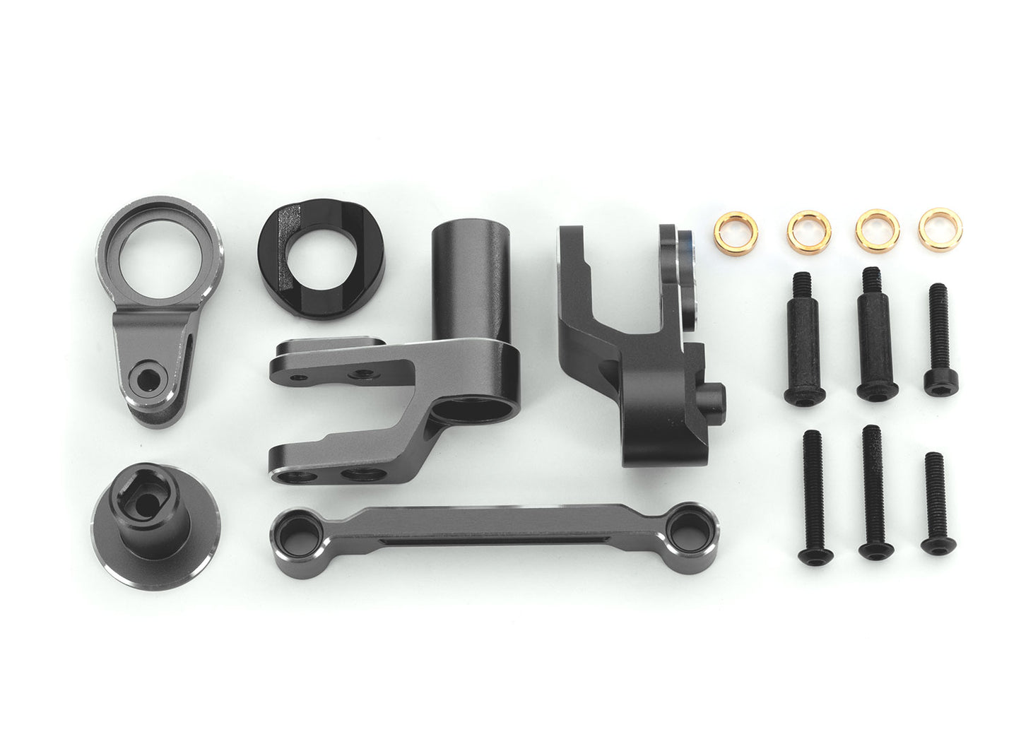 Traxxas 10246-GRAY Gray Aluminum Steering Bellcranks