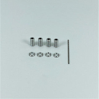 1RC 5006 Threaded Alum Shock Body Set, Silver, 18th Scale (4)