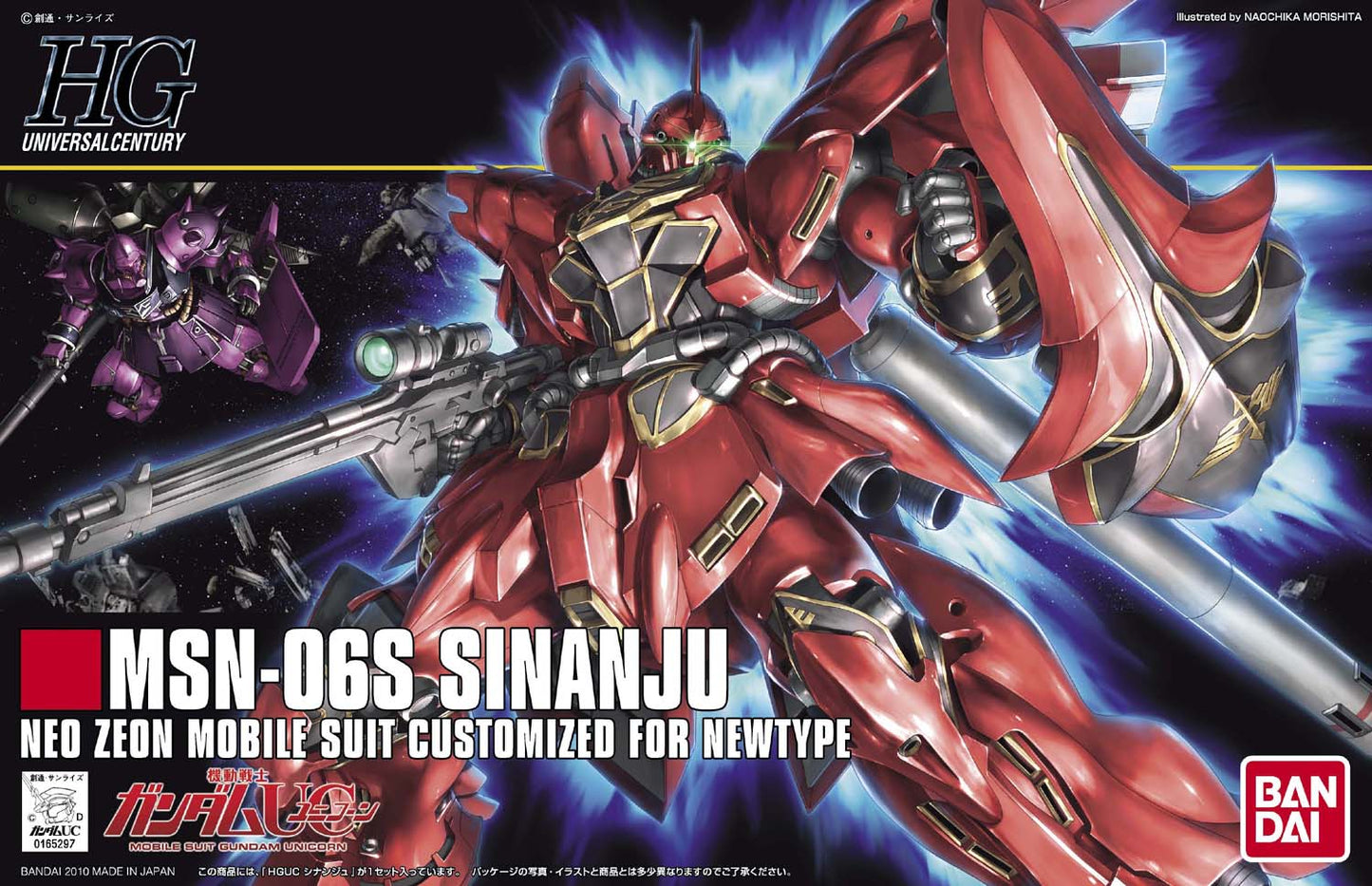 Bandai 5058813 165297 2101615 HGUC 1/144 #116 MSN-06S Sinanju