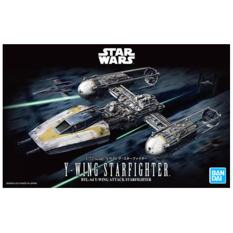 Bandai 2378838 Star Wars 1/72 Scale Y-Wing Starfighter Plastic Model Kit