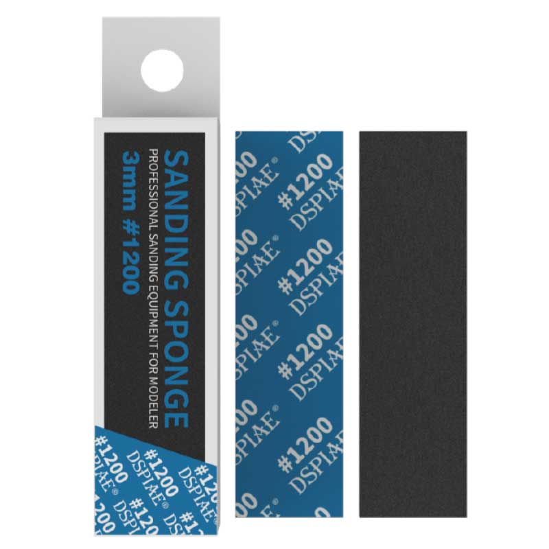 Dspiae SS3-1200 3mm #1200 Sanding Sponge 5Pcs