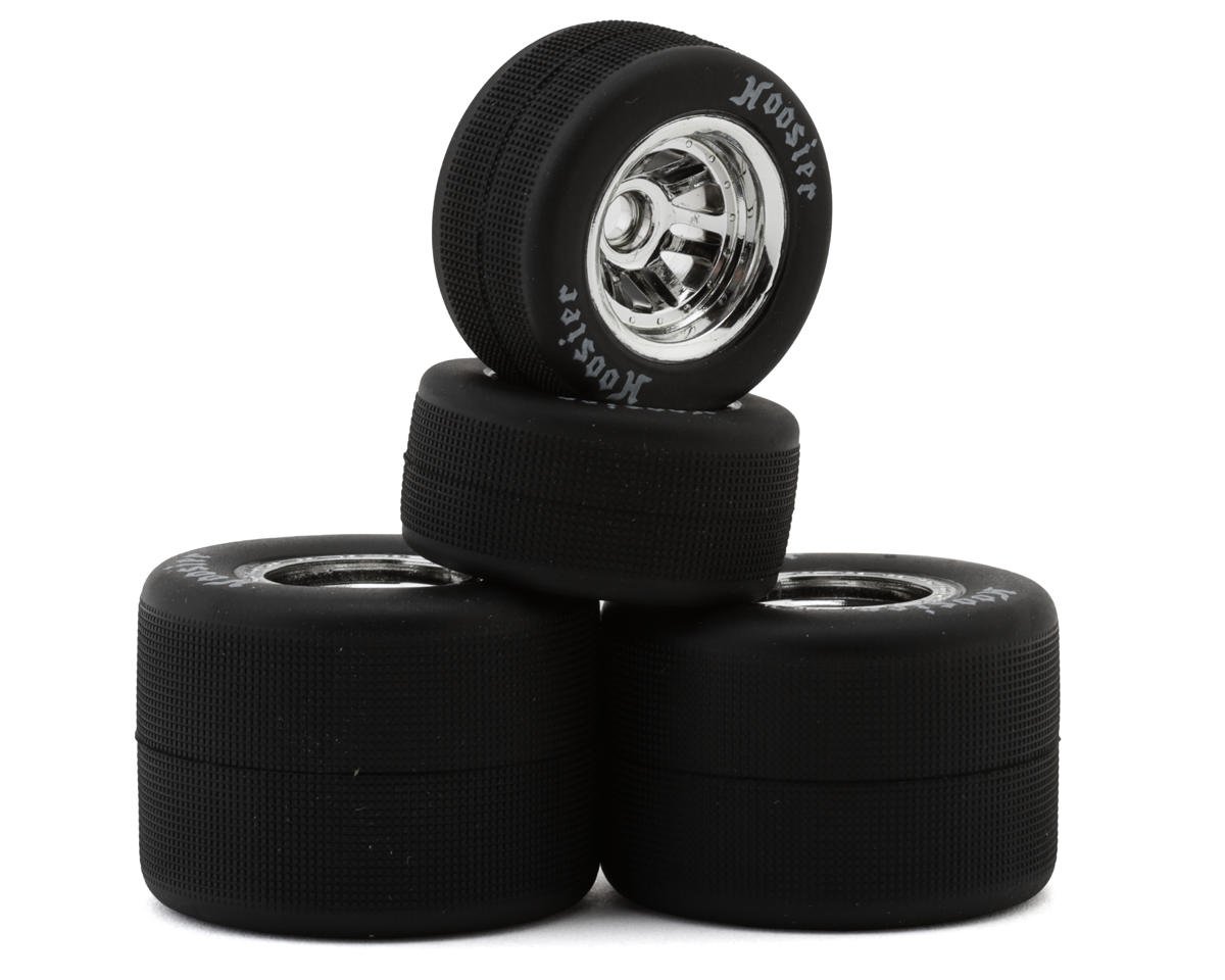 1RC Racing 5583 1/18 Asphalt Sprint Car Tires (Chrome) (4) (Front & Rear) (Soft)