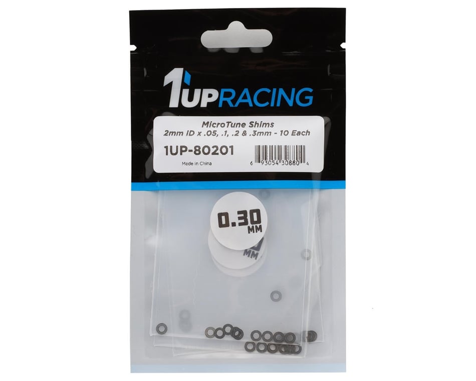 1UP Racing 80201 MicroTune Drivetrain Shim Set (2mm) (0.5/0.1/0.2/0.3mm)