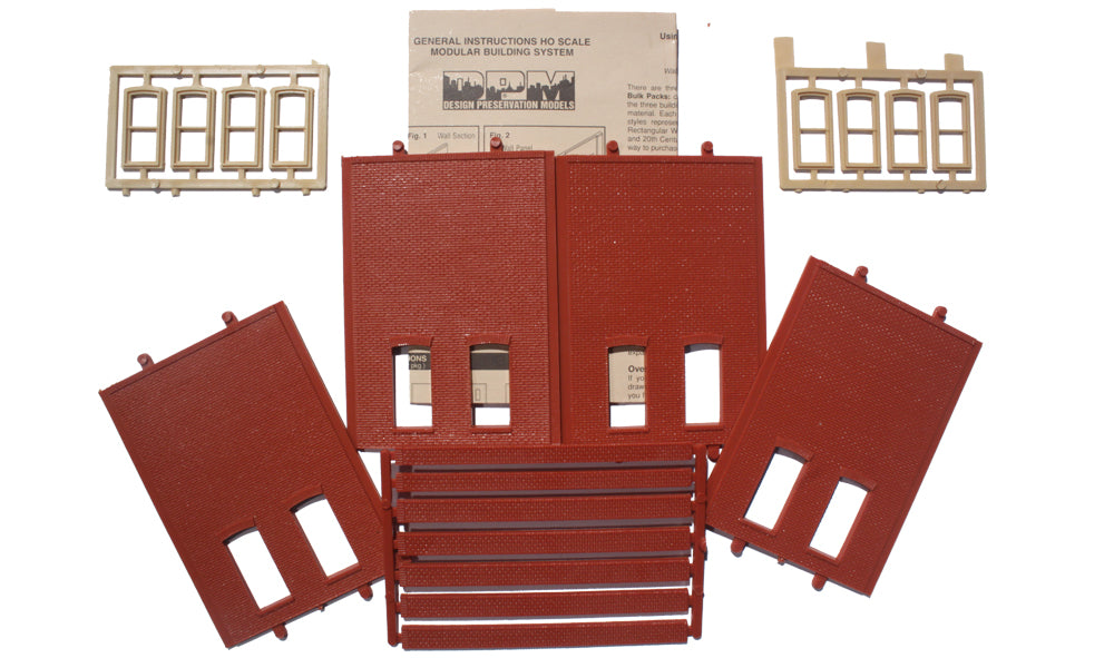 Woodland Scenics 30137 Two-Story Rectangular 2-Window - Low