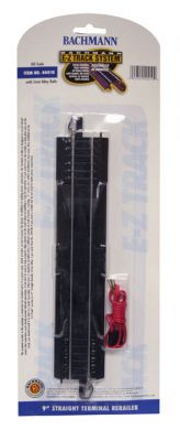 Bachmann 44410 HO Steel EZ 9" Straight Terminal BAC44410