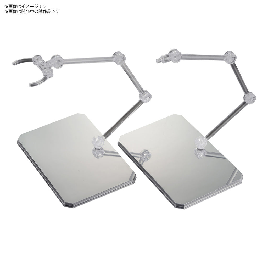 Bandai 2723565 1/144 Action Base 6 Display Stand (Clear) w/Mirror Stickers