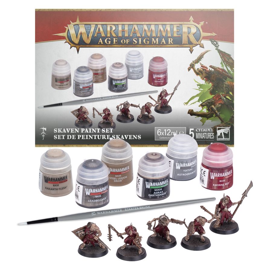 Games Workshop 60-09 AOS Skaven + Paint Set