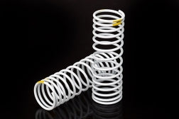 Traxxas 5856 Springs, front (white) (progressive, +20% rate, yellow stripe) (2)