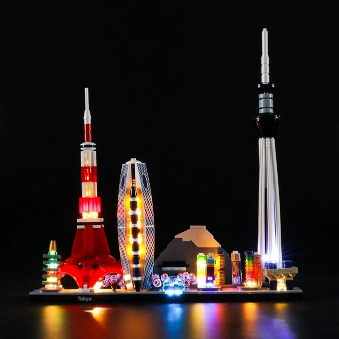 Lightailing LGK317 LED Light Set for (Architecture Tokyo) Building Blocks Model - Led Light kit Compatible with Lego 21051