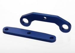 Traxxas 6423 Bulkhead tie bars, front & rear, aluminum (blue-anodized)