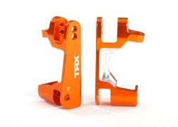 Traxxas 6832A Caster blocks ( c-hubs), 6061-T6 aluminum ( orange- anodized), left & right