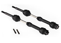 Traxxas 6852R Driveshafts, rear, steel-spline constant-velocity (complete assembly) (2)