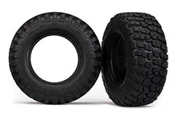 Traxxas 6871R Tires, BFGoodrich® Mud-Terraia KM2 , ultra-soft (S1 off-road racing compound) (dual profile 4.3x1.7- 2.2/3.0") (2)/ foam inserts (2)