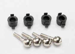 Traxxas 7033 Pivot balls (4)/ pivot ball caps (4)