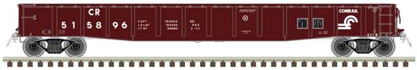 Atlas 50006407 ACF 70-Ton 52' Gondola - Ready to Run - Master(R) -- Conrail #516718 (Boxcar Red, white) N Gauge