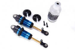 Traxxas 7461 Shocks, GTR long blue-anodized