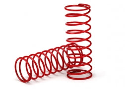Traxxas 7667 Spring, shock (red) (GTR) (0.412 rate) (1 pair)