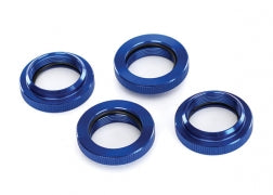 Traxxas 7767 Spring retainer (adjuster), blue-anodized aluminum, GTX shocks (4) (assembled with o-ring)