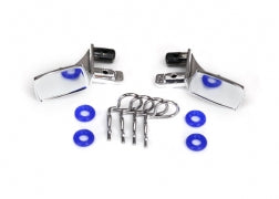 Traxxas 8133 Mirrors, side, chrome (left & right)/ o-rings (4)/ body clips (4) (fits #8130 series bodies)