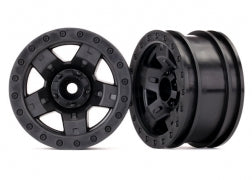 Traxxas 8180 TRX-4 Sport 2.2 Wheels (Black) (2)
