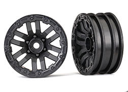 Traxxas 8271 black 12mm Hex TRX-4 1.9" Plastic Crawler Wheels (2)