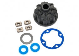 Traxxas 8681 Carrier, differential (heavy duty)/ x-ring gaskets (2)/ ring gear gasket/ spacers (4)/ 12.2x18x0.5 PTFE-coated washer (1)