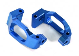 Traxxas 8932X Maxx Caster blocks (c-hubs), 6061-T6 aluminum ( blue -anodized), left & right/ 4x22mm pin (4)/ 3x6mm BCS (4)/ retainers (4)