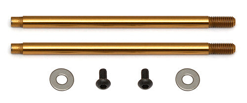 Associated 91623 3x35mm V2 Ti-Nitride Screw Mount Truck Rear Shock Shaft (2)
