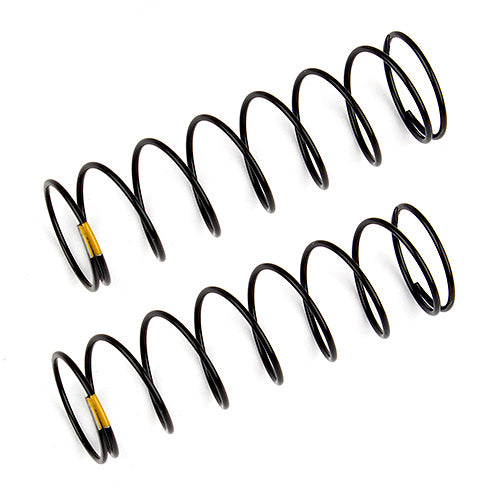 Associated 91841 12mm Rear Shock Spring (2) (Yellow/2.30lbs) (61mm Long)