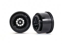 Traxxas 9473 Weld 2.2/3.0 Drag Racing Rear Wheels w/12mm Hex (Black) (2)