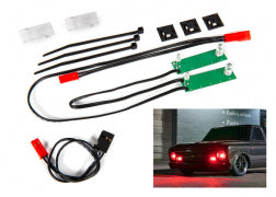 Traxxas 9496R LED light set, front, complete (red)