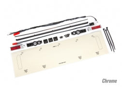 Traxxas 9497R LED lights, tail lights (red)/ power harness/ tail light housings/ tailgate trim (chrome)