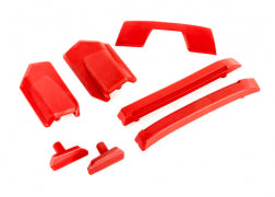 Traxxas 9510R Body reinforcement set, red/ skid pads (roof)