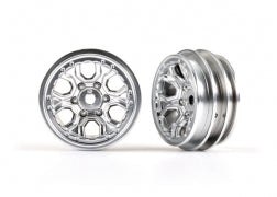 Traxxas 9770-SATIN 1.0" Satin Chrome Wheels (2)