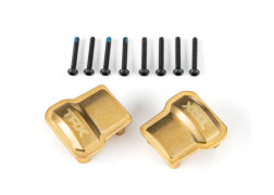 Traxxas 9787 Axle cover, brass (8 grams each)