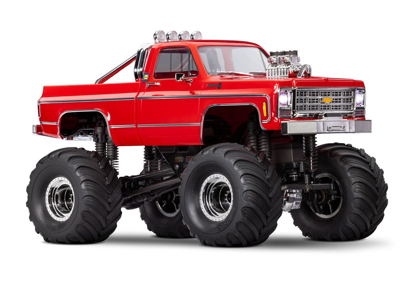 Traxxas 98064-1-RED 1/18 TRX-4MT K10 4X4 Monster Truck w/ TQ Radio - Red