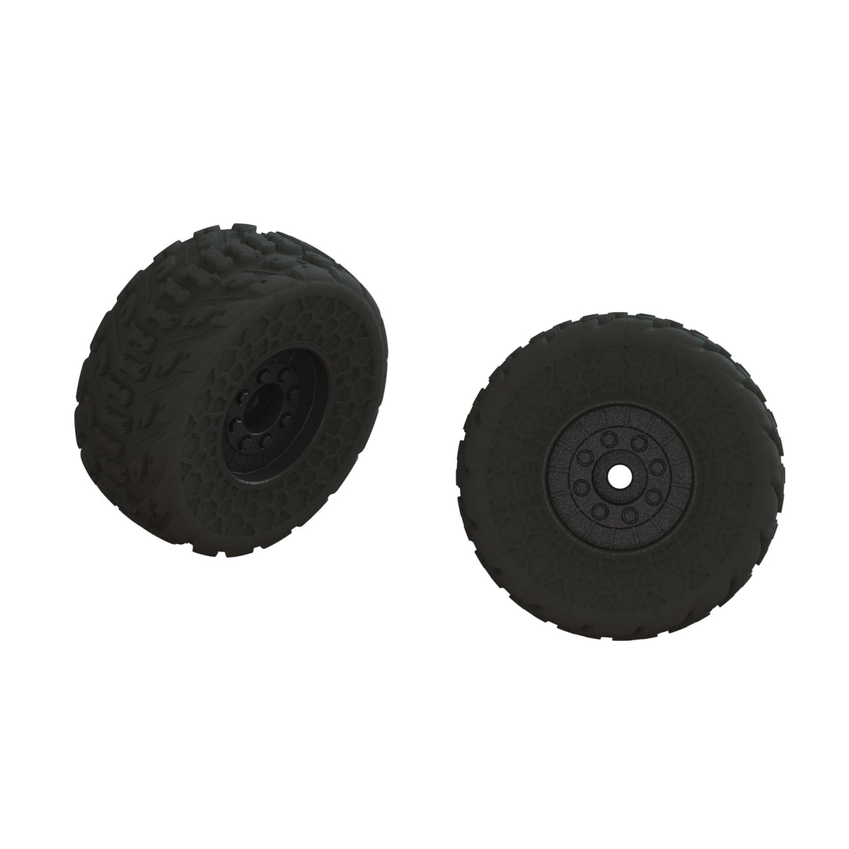 ARRMA 550107 Fireteam 6S BLX Pre-Mounted dBoots Tires (Black) (2) w/17mm Hex