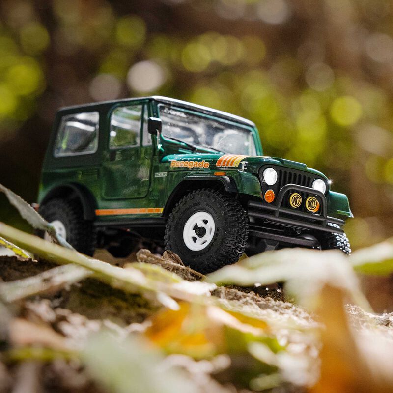 Axial 3273T2 1/30 SCX30 Jeep CJ-7 Renegade 4X4 RTR Brushed Rock Crawler (Battery & Charger Included), Green