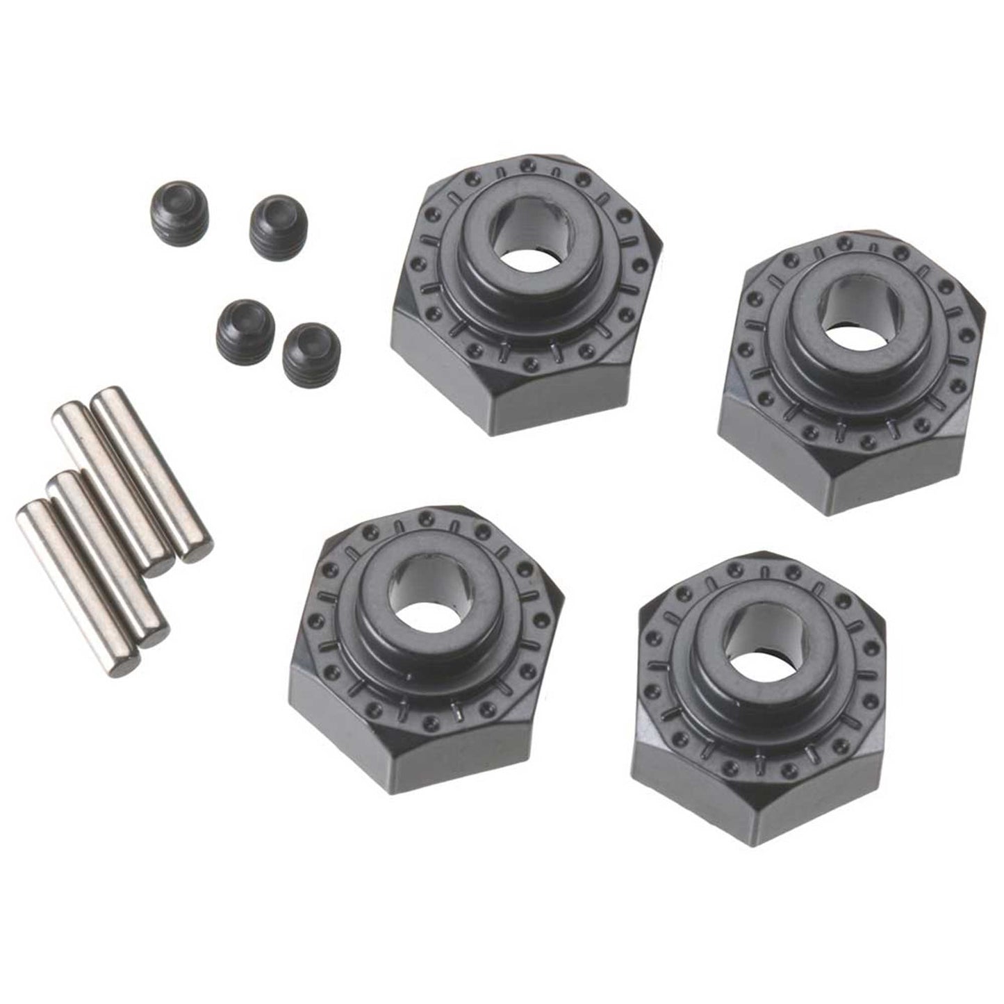 Axial 30429 12mm Aluminum Hex Hub (Black) (4)